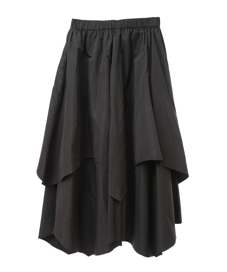 GARAGE OF GOOD CLOTHING「オーバーラップロングスカート」|フレア|