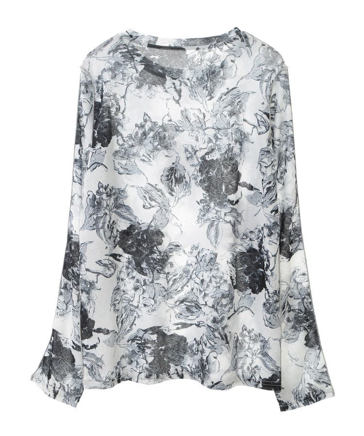 GARAGE OF GOOD CLOTHING「【日本製】フラワープリントクルーネックプルオーバー」|Tシャツ・カットソー|