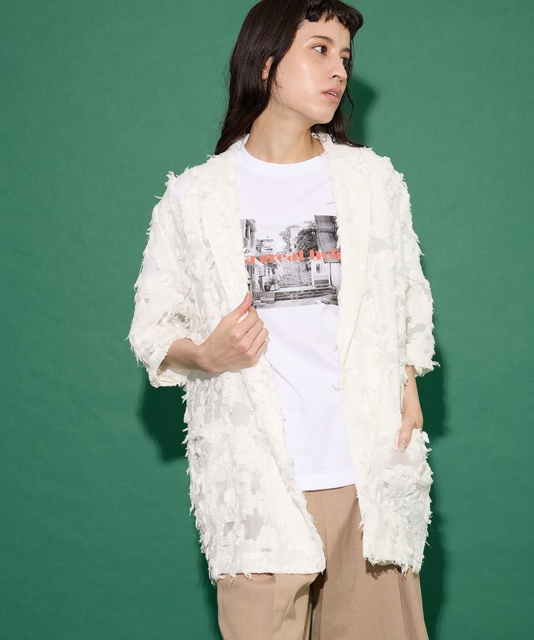 GARAGE OF GOOD CLOTHING「ジャガード半袖ジャケット」|テーラードジャケット|