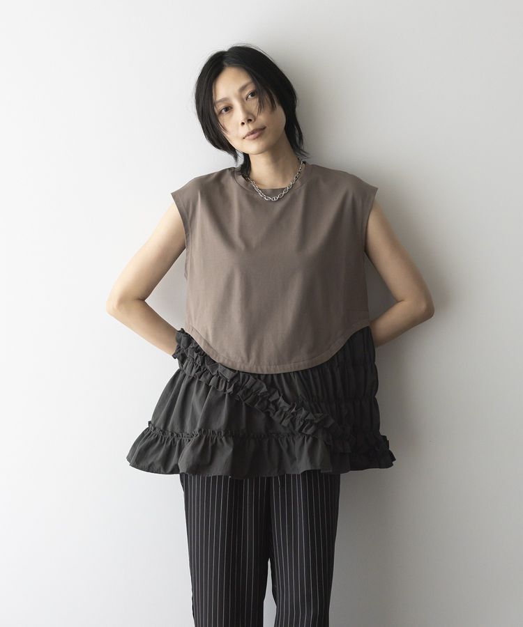 GARAGE OF GOOD CLOTHING「フリルデザインドッキングプルオーバー」|Tシャツ・カットソー|