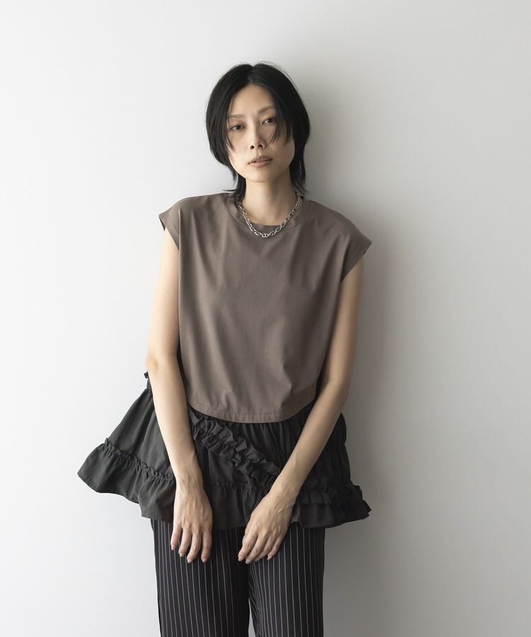 GARAGE OF GOOD CLOTHING「フリルデザインドッキングプルオーバー」|Tシャツ・カットソー|