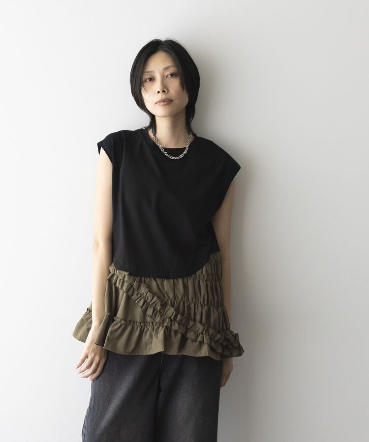 GARAGE OF GOOD CLOTHING「フリルデザインドッキングプルオーバー」|Tシャツ・カットソー|