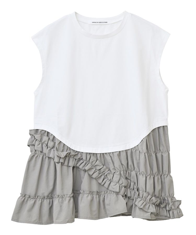 GARAGE OF GOOD CLOTHING「フリルデザインドッキングプルオーバー」|Tシャツ・カットソー|