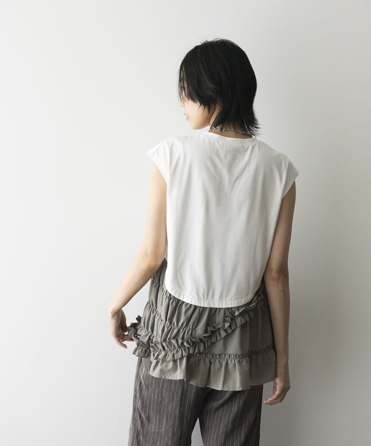 GARAGE OF GOOD CLOTHING「フリルデザインドッキングプルオーバー」|Tシャツ・カットソー|