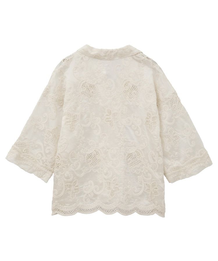 GARAGE OF GOOD CLOTHING「開襟レースハーフスリーブシャツ」|シャツ・ブラウス|