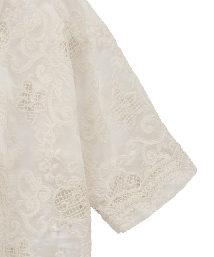 GARAGE OF GOOD CLOTHING「開襟レースハーフスリーブシャツ」|シャツ・ブラウス|