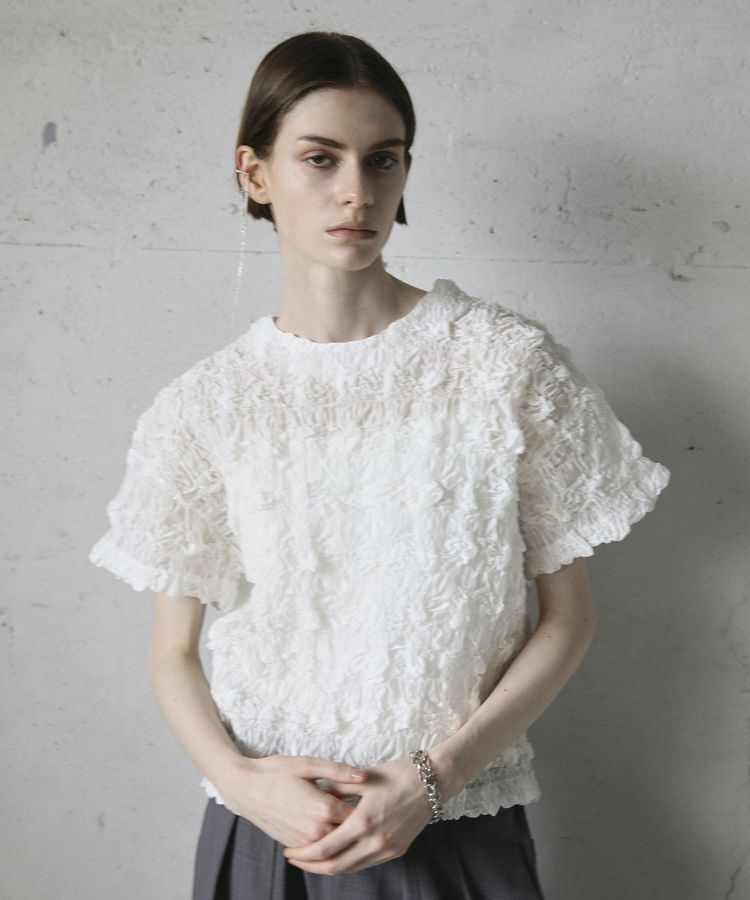 GARAGE OF GOOD CLOTHING「クロップド丈シャーリングプルオーバー」|シャツ・ブラウス|