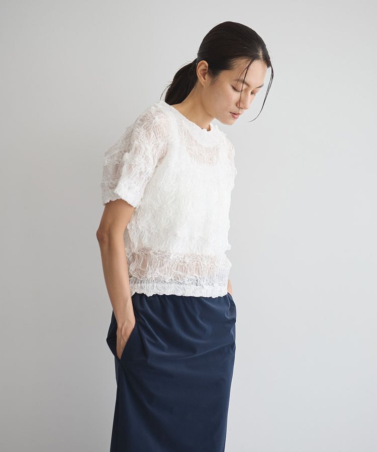 GARAGE OF GOOD CLOTHING「クロップド丈シャーリングプルオーバー」|シャツ・ブラウス|