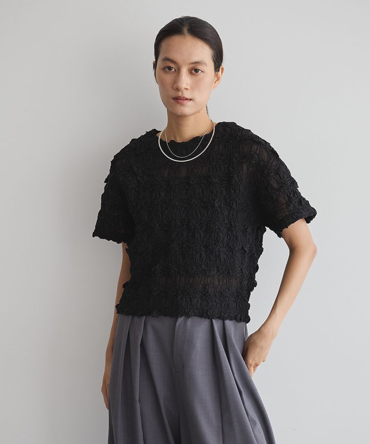 GARAGE OF GOOD CLOTHING「クロップド丈シャーリングプルオーバー」|シャツ・ブラウス|