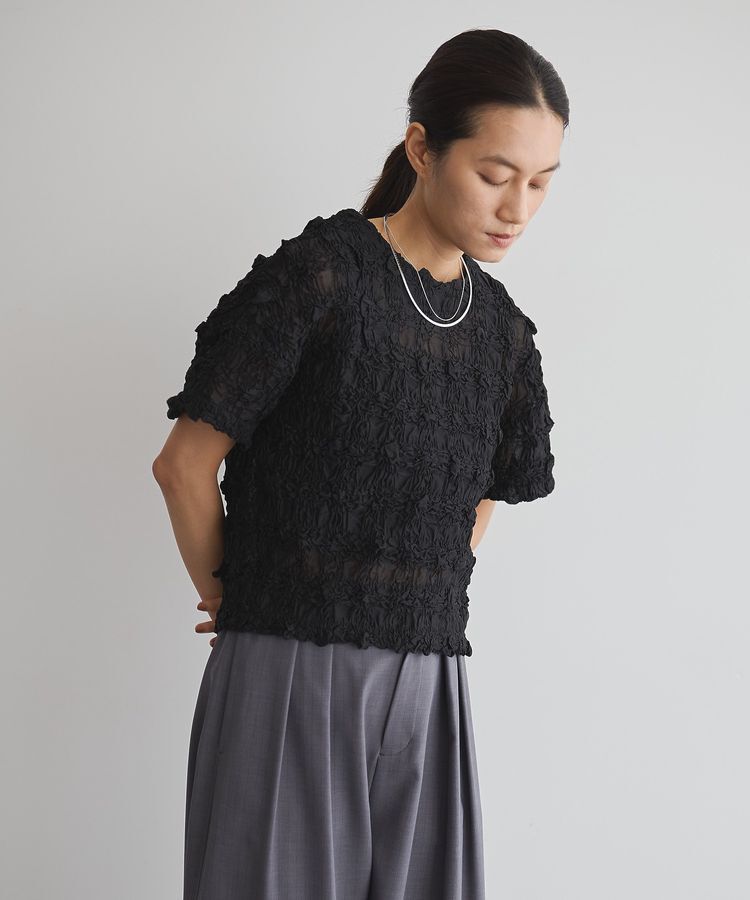 GARAGE OF GOOD CLOTHING「クロップド丈シャーリングプルオーバー」|シャツ・ブラウス|