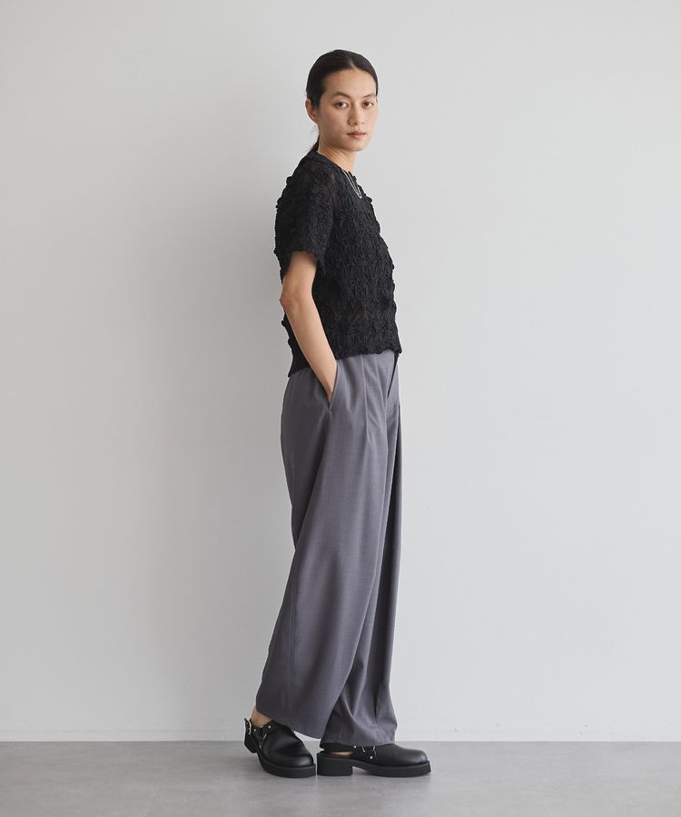 GARAGE OF GOOD CLOTHING「クロップド丈シャーリングプルオーバー」|シャツ・ブラウス|