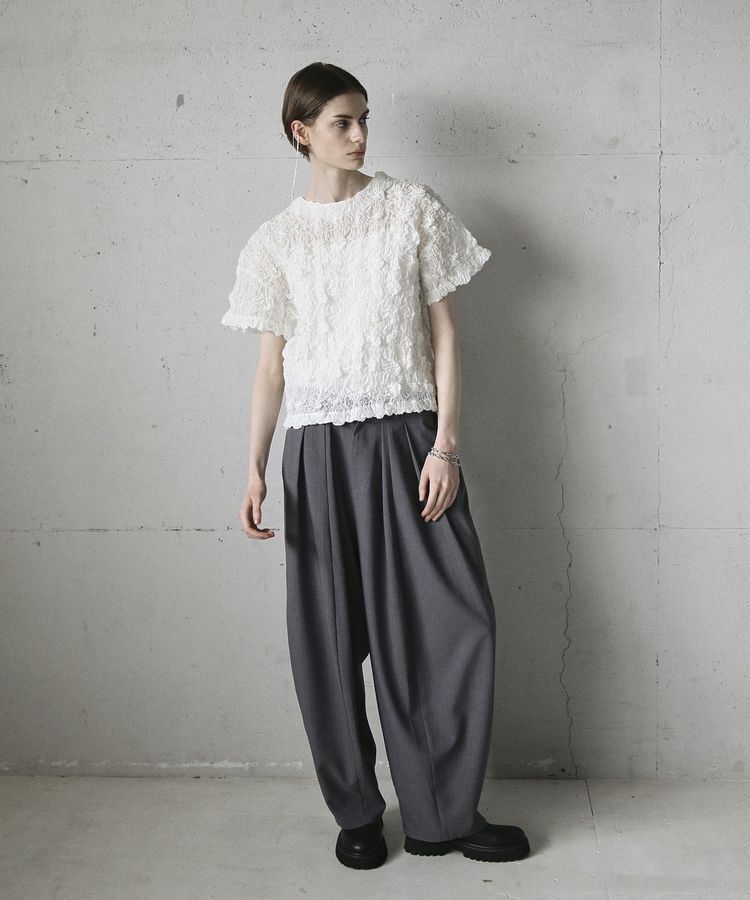 GARAGE OF GOOD CLOTHING「クロップド丈シャーリングプルオーバー」|シャツ・ブラウス|