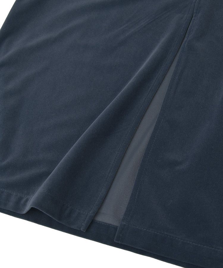 GARAGE OF GOOD CLOTHING「ベロアIラインロングスカート」|タイト|