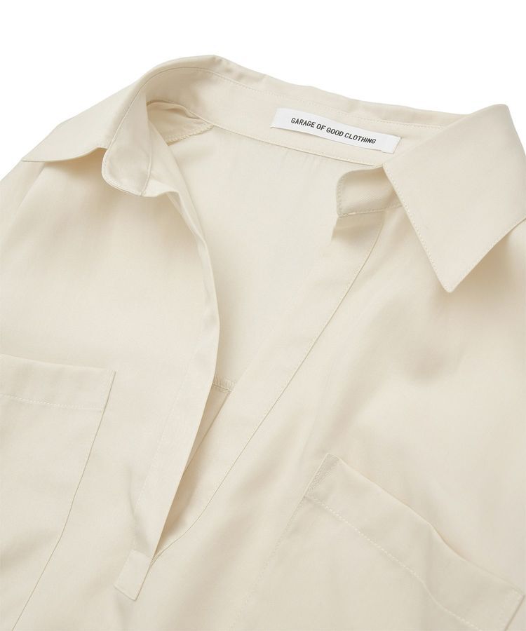 GARAGE OF GOOD CLOTHING「裾ドロストスキッパープルオーバー」|シャツ・ブラウス|