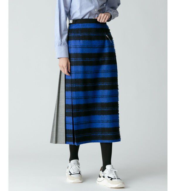 allureville「【O'NEIL of DUBLIN(オニールオブダブリン)】CLASSIC PATCHWORK LONG KILT」|スカート|ブルー系