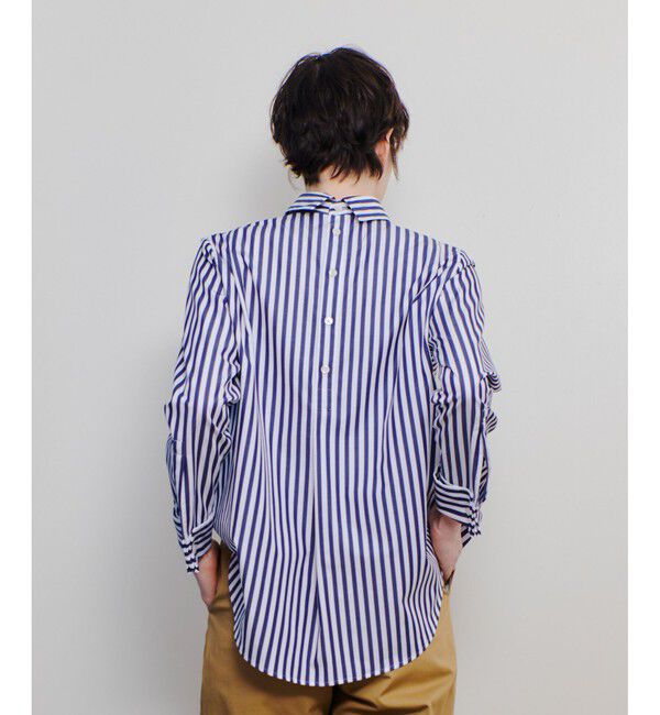 allureville「ストライプロールネックプルオーバー/シャツ」|シャツ・ブラウス|