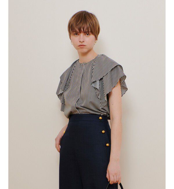 allureville「レイヤーラッフルスリーブブラウス」|シャツ・ブラウス|