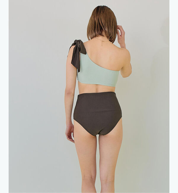 SEA DRESS「ワンショルダーデザインリブビキニ」|ビキニ|