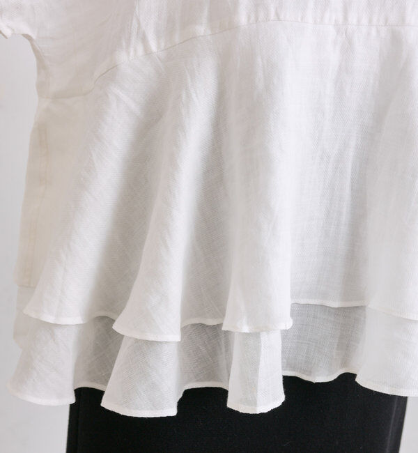  「【＠sein___000企画】ラミー2枚重ねペプラムブラウス」|プルオーバー|