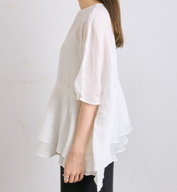  「【＠sein___000企画】ラミー2枚重ねペプラムブラウス」|プルオーバー|