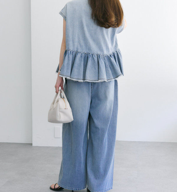  「【25th】綿麻デニムイージーパンツ」|その他|