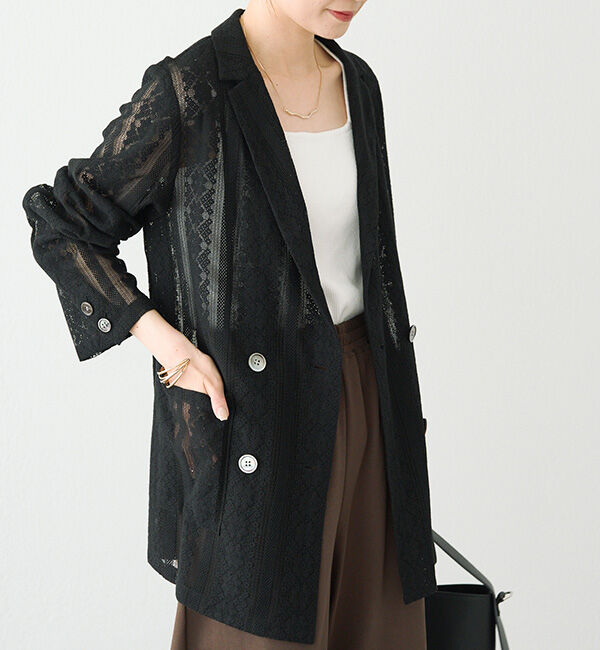  「ヴィンテージライクレースジャケット」|テーラードジャケット|