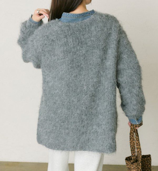  「起毛Vネックニットプルオーバー」|キャミソール|