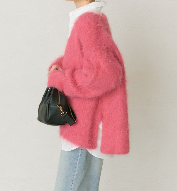  「起毛Vネックニットプルオーバー」|キャミソール|