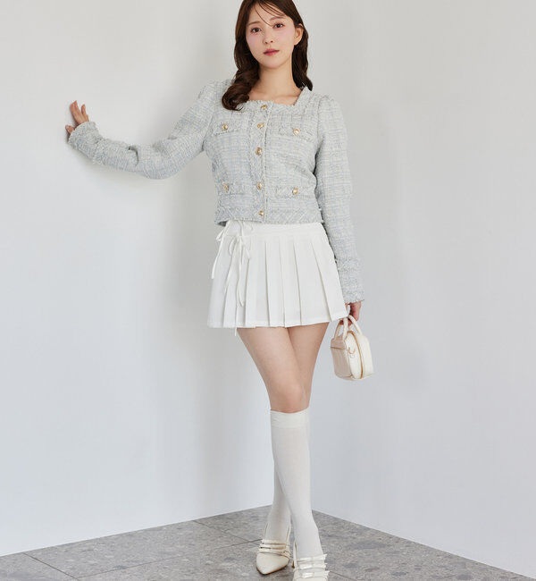  「リボン付きポインテッドストラップシューズ」|その他|