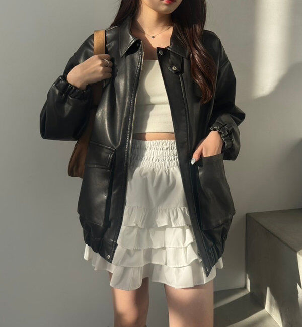  「ティアードフリルミニスカート」|スカート|