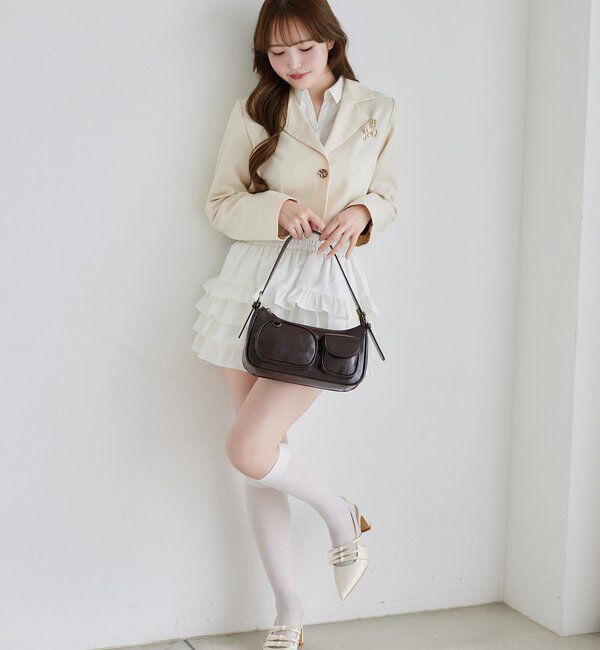  「ティアードフリルミニスカート」|スカート|