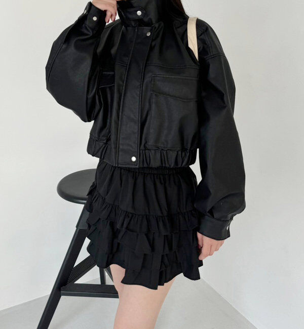  「ティアードフリルミニスカート」|スカート|