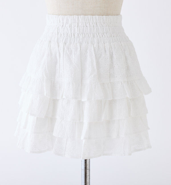  「ティアードフリルミニスカート」|スカート|