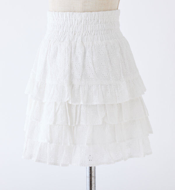  「ティアードフリルミニスカート」|スカート|