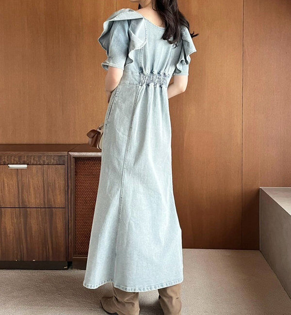  「デニムマーメイドワンピ」|ワンピース|