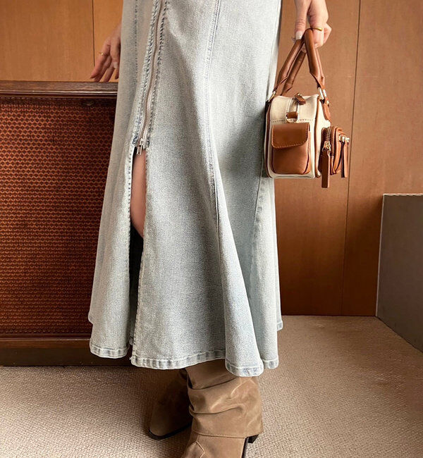  「デニムマーメイドワンピ」|ワンピース|