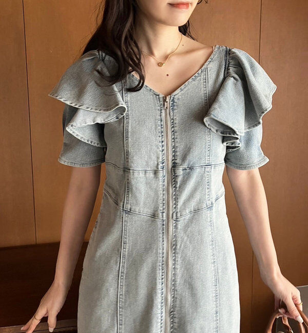  「デニムマーメイドワンピ」|ワンピース|