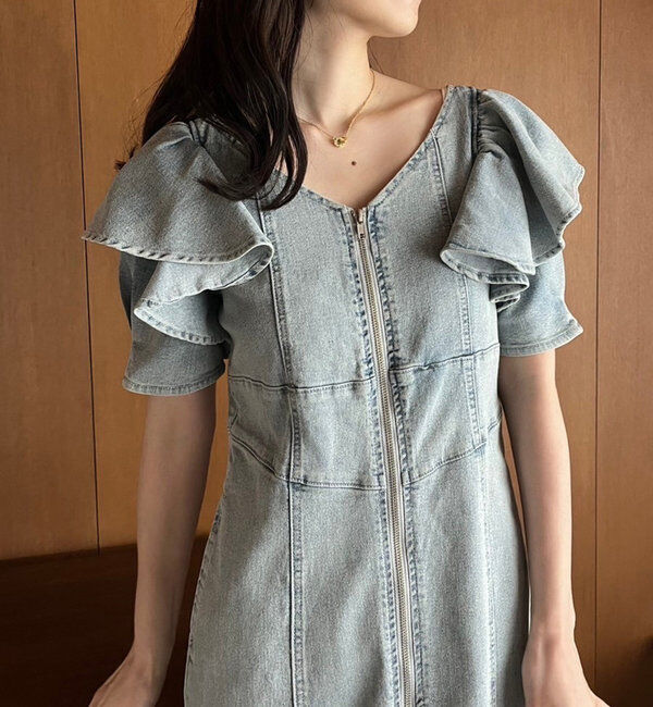  「デニムマーメイドワンピ」|ワンピース|