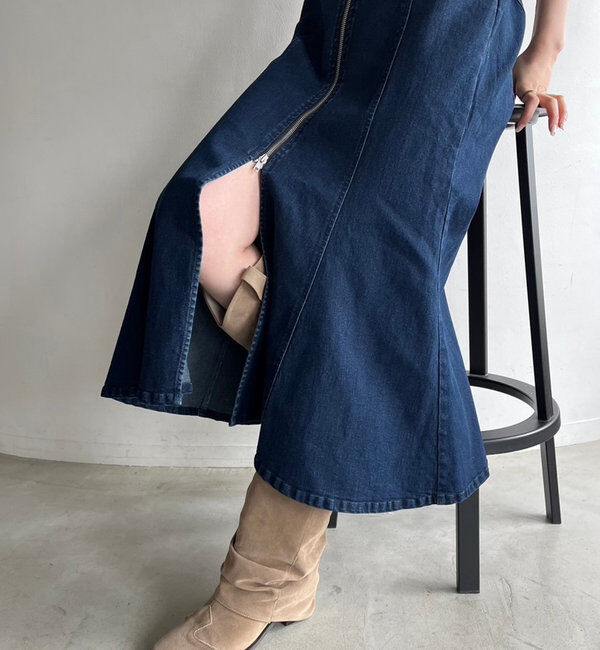  「デニムマーメイドワンピ」|ワンピース|