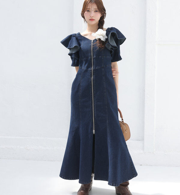  「デニムマーメイドワンピ」|ワンピース|