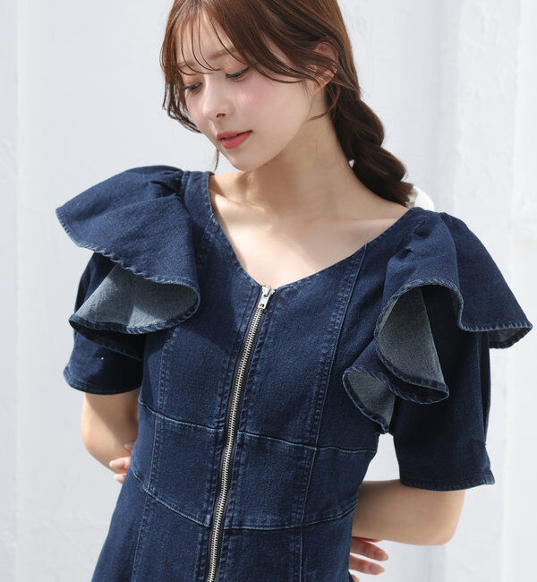  「デニムマーメイドワンピ」|ワンピース|