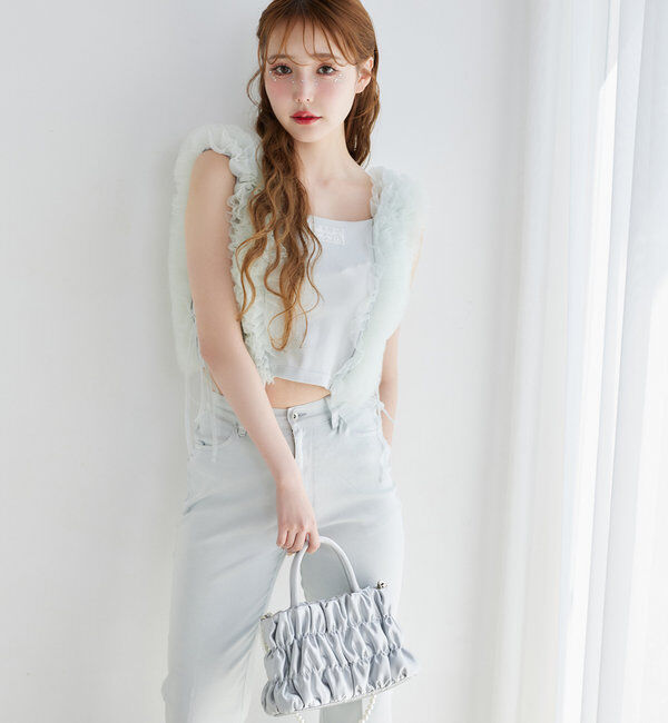  「【moon light marine collection】ギャザーバッグ」|ショルダー・メッセンジャー|