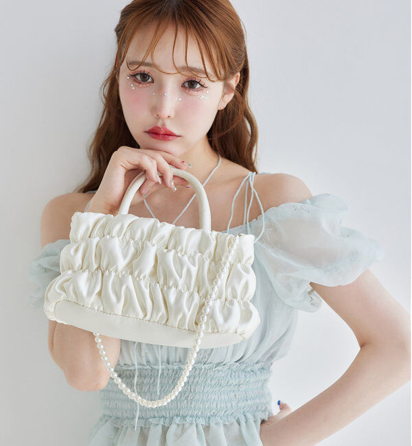  「【moon light marine collection】ギャザーバッグ」|ショルダー・メッセンジャー|