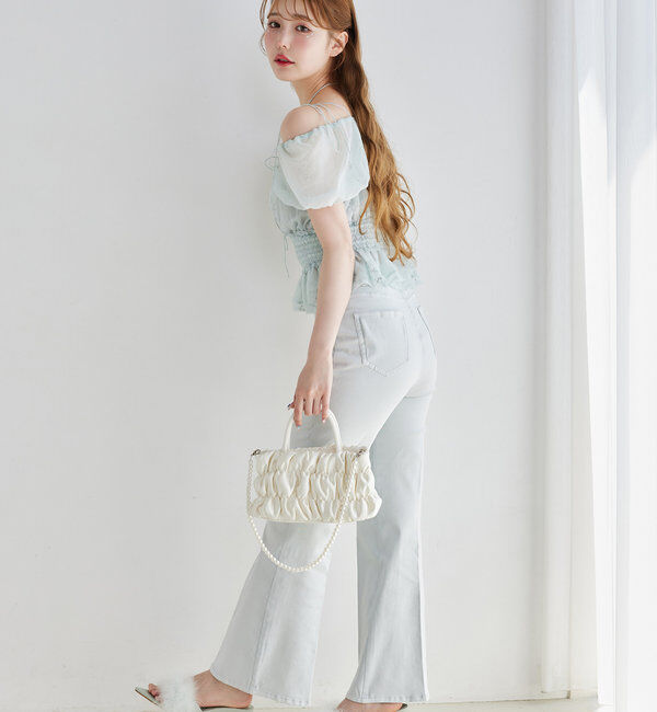  「【moon light marine collection】ギャザーバッグ」|ショルダー・メッセンジャー|