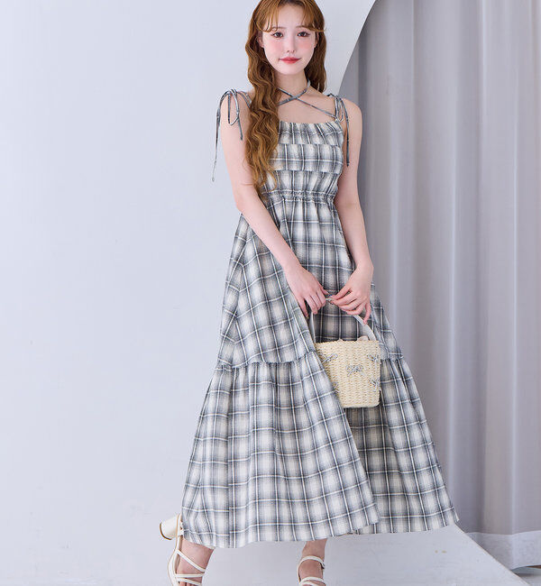  「シャーリングキャミワンピ」|ワンピース|