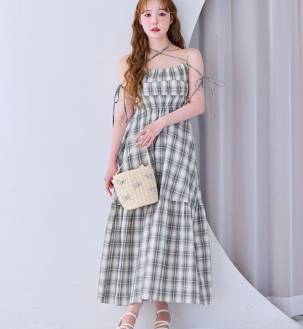  「シャーリングキャミワンピ」|ワンピース|