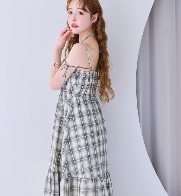  「シャーリングキャミワンピ」|ワンピース|