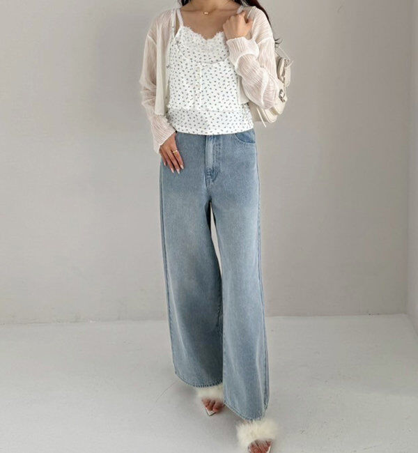  「ホック付きシアーカーデ」|ニット・セーター|