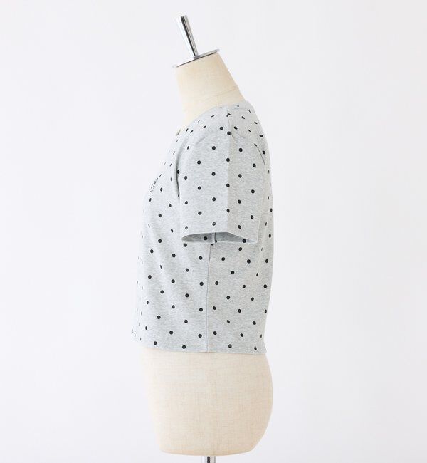  「ワンポイント刺繍ドットTシャツ」|プルオーバー|