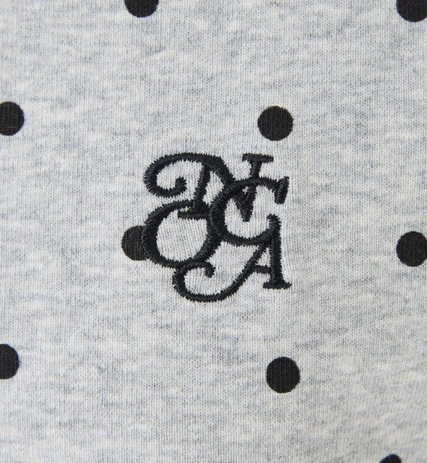  「ワンポイント刺繍ドットTシャツ」|プルオーバー|